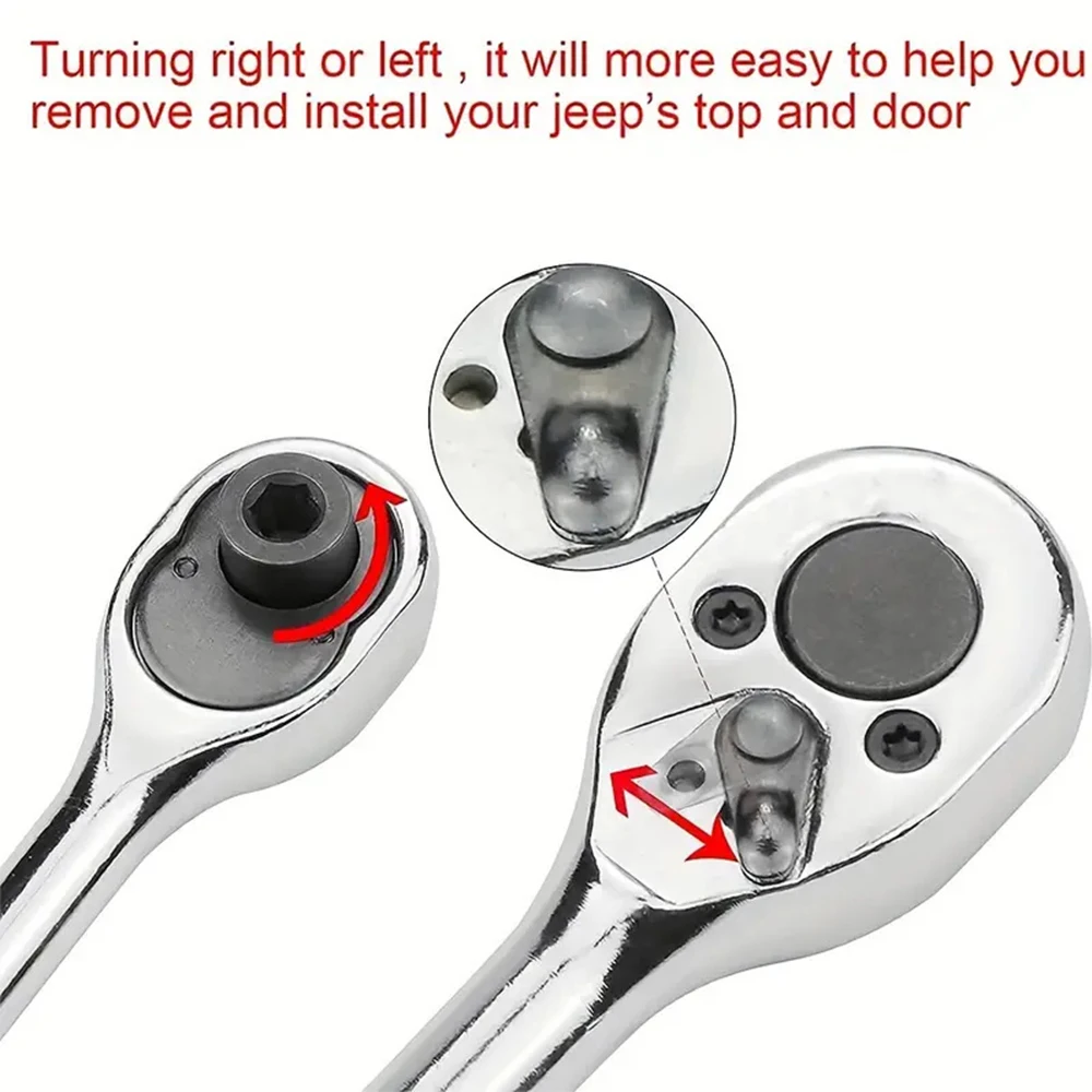 1 Set Car Quick Release Removal Tool Doors Roof Remove Wrench Vehicle Handheld Repair Tools Compatible for Jeep Wrangler JL