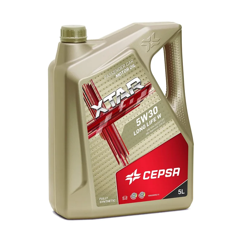 CEPSA XTAR Long Life W 5W30 (5L) - Aceite 100% Sintético Mid SAPS para Motores Gasolina, Diésel, Híbridos y GNC/GLP con DPF y VW 504.00/507.00