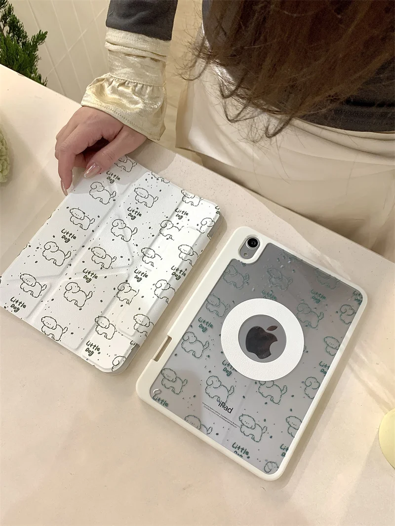 Cute puppy Tablet Case For iPad Pro 11 2024 Case 10th Generation 9.7 10.2 5th 6th 7th 8th Case Air 4 5 Mini 6 Kawayii Cover