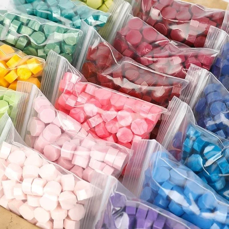 Sceau de cire à cacheter rétro, 100 pièces, perles de cire, matériel pour Scrapbook, mariage, fête d'anniversaire, timbre d'invitation, bricolage, décoration