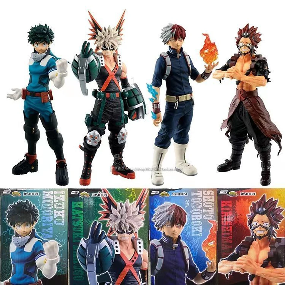 Original Japanese Figure My Hero Academia Midoriya Izuku Bakugou Katsuki Todoroki Shouto  Kirishima Eijiro PVC Action Model Toys