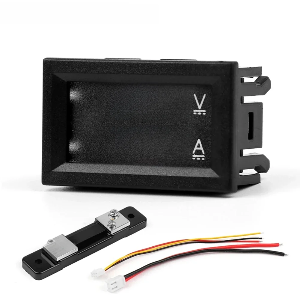Multimètre de DC0-100V 10A 50A 100A 2 In1 de mètre de courant de tension de Digital haute précision d'affichage à LED de 0.56 pouces pour le bureau à la maison