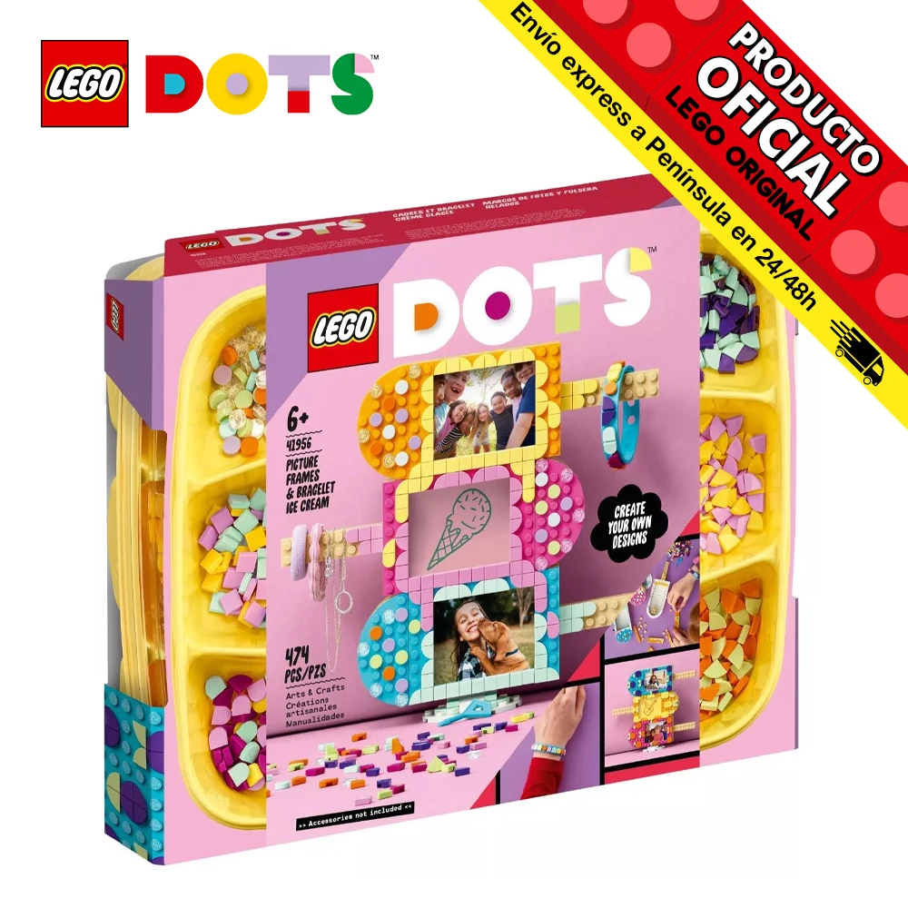 Lego Dots Ice Cream Picture Frames & Bracelet, 41956, Toys, Kids, Girls, Blocks, Pieces, Original, Shop, Official License, New, Bricks, Gift, Man, Woman, Adult