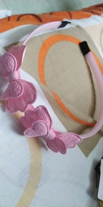 1pcs Candy Colored Hairbands Double Layered Bow Cute Bangs Headband for Girls Cotton Sweet Safe Children's Hair Accessories photo review