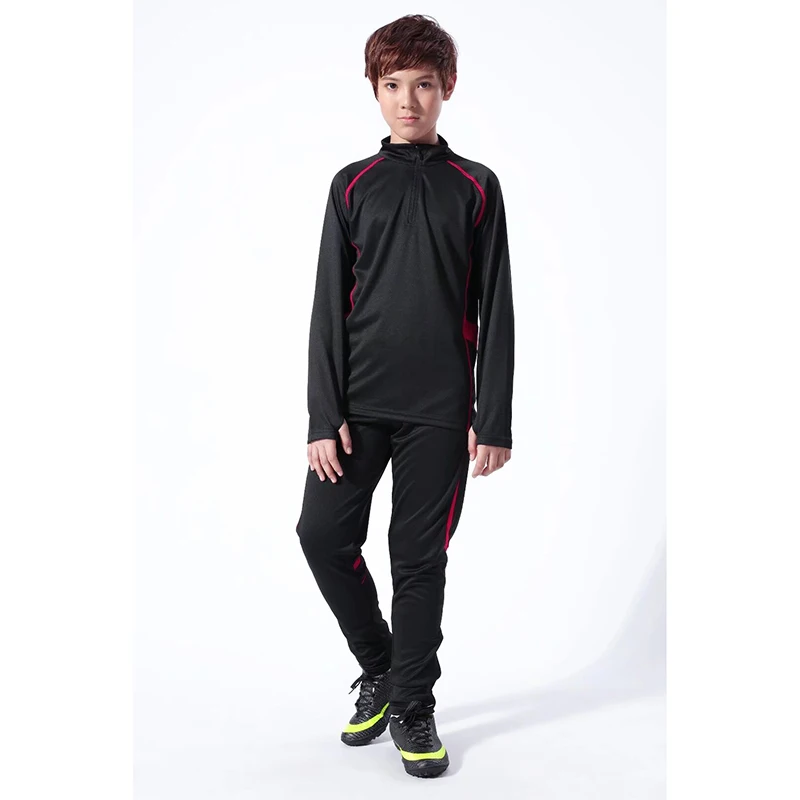 Men's Sports Set Half Zipper Jacket Training Wear Jerseys Soccer Kit Adults Kid Tops and Trousers Casual Wear