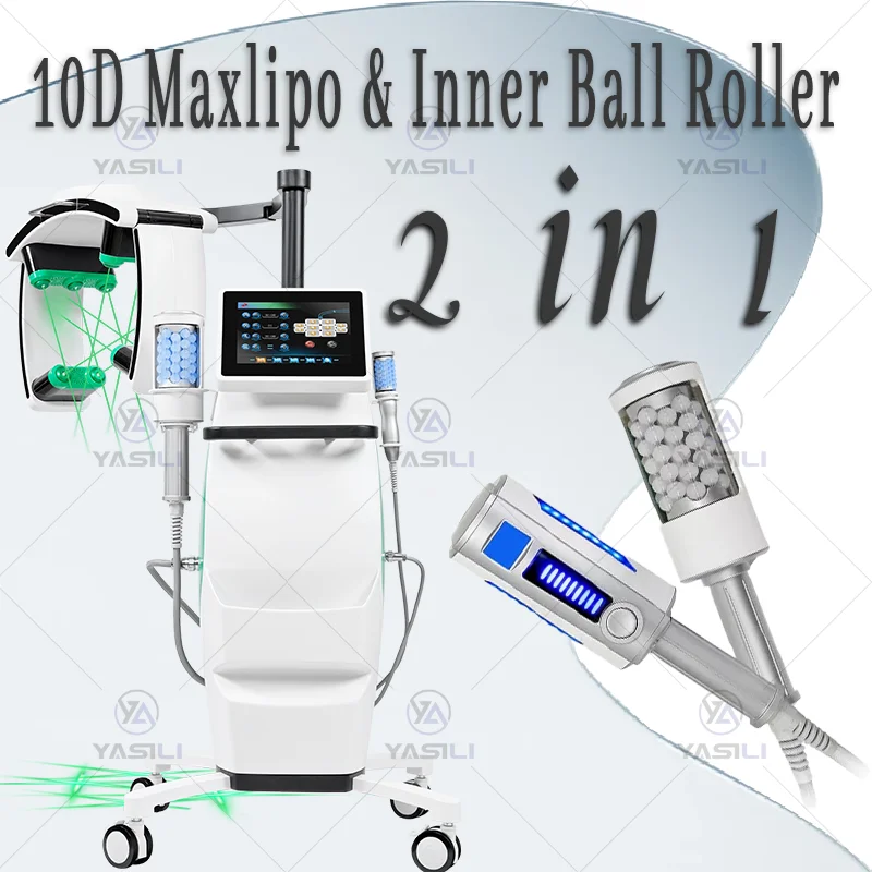 The Newest Laser Machine 532nm Green 635 Red Light Slimming Therapy 8d Inner Ball Rolling Machine