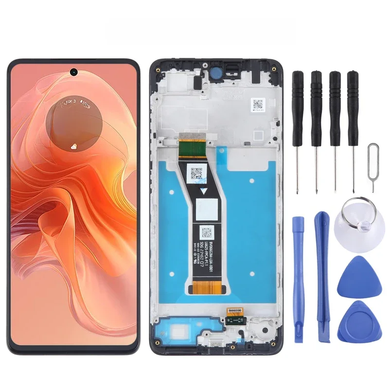 High Quality LCD Screen with Frame For Motorola Moto G04 Phone Display with Digitizer Full Assembly Replacement Part