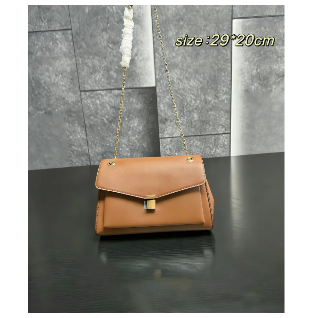 

Новый размер 29 см, женская мода с карамельным цветным коровьим принтом, сумка-цепочка с буквенным принтом, без коробки