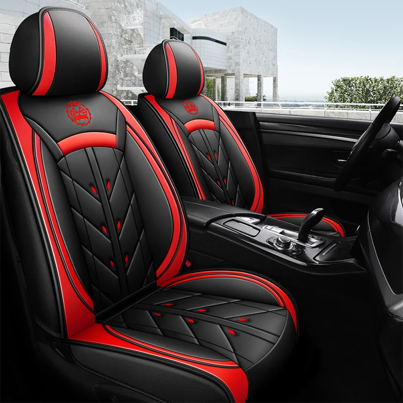 

YUCKJU Car Seat Cover Leather For Isuzu Golf 4 Golf 5 Fiat 500 D-MAX mu-X Car Styling Auto Y