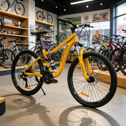 Mountain Bike 26 Inch Dual Suspension, 21 Speed Adjustable with Disc Brake, High Carbon Steel Frame for Men & Women