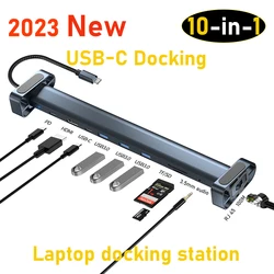 2023 najnowszy styl 10 w 1 stacja dokująca usb c MacBook macmini stacja dokująca do Dell Lenovo ASUS HP thunderbolt akcesoria do laptopa