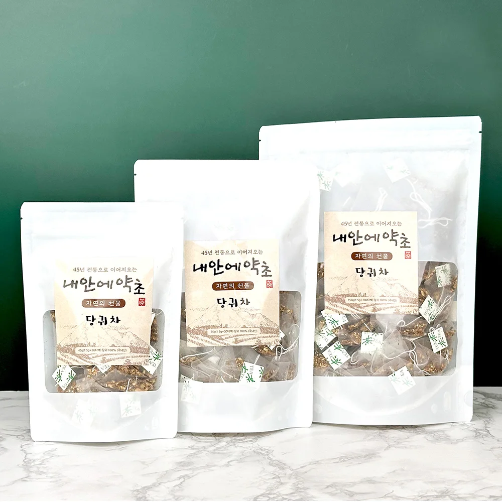 미다몰 그곳에가면 내안에약초 국내산 당귀차 대용량 생분해 티백 100개입