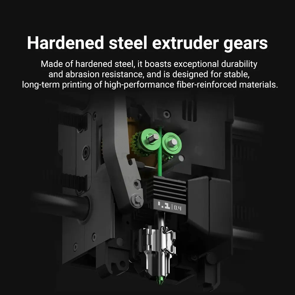 Upgraded For P2S Extruder Gear Kit Hardened Steel Gear Kit Integrated Bearing For Bamboo Lab P2S Accessories 3D Printer Parts