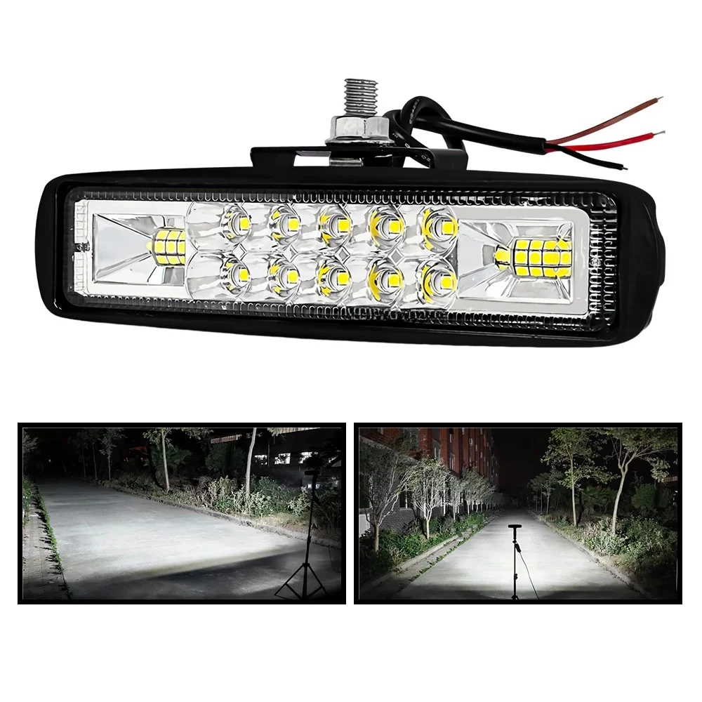 AliExpress NONE 1Pc 12V - 60V Motorcycle Additional Lights High Low Beam Ebike Headlight Motorbike Front LED Light 4x4 Offroad Accessories Parts