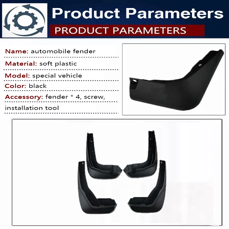 Car Mudguard For Honda e:NS1 e:NP1 ENS1 EV 2022 2023 2024 2025 Antifreeze Flap Mudflap Splash Guard Wheel Fender Car Accessories