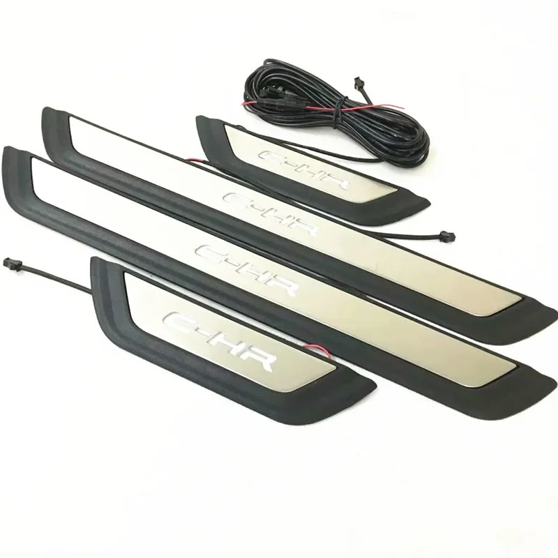 Dla Toyota C-HR CHR 2015 2016 2017 2018 2019 2020 2021 LED listwa progowa akcesoria do stylizacji — zdjęcie 2
