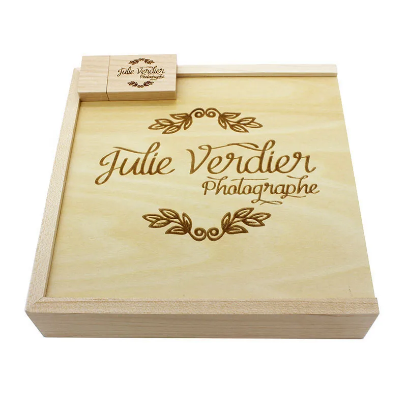 

Photo Wooden Box USB 2.0 Flash Drive 4GB 8GB 16GB 32GB 64GB 128G Wedding Gifts Pen Drives Real Capacity Memory Stick Photography
