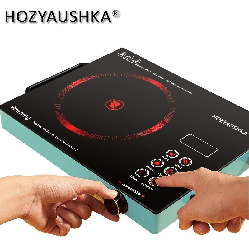 HOZYAUSHKA 2200W high-power electric ceramic stove knob control 16-speed temperature control