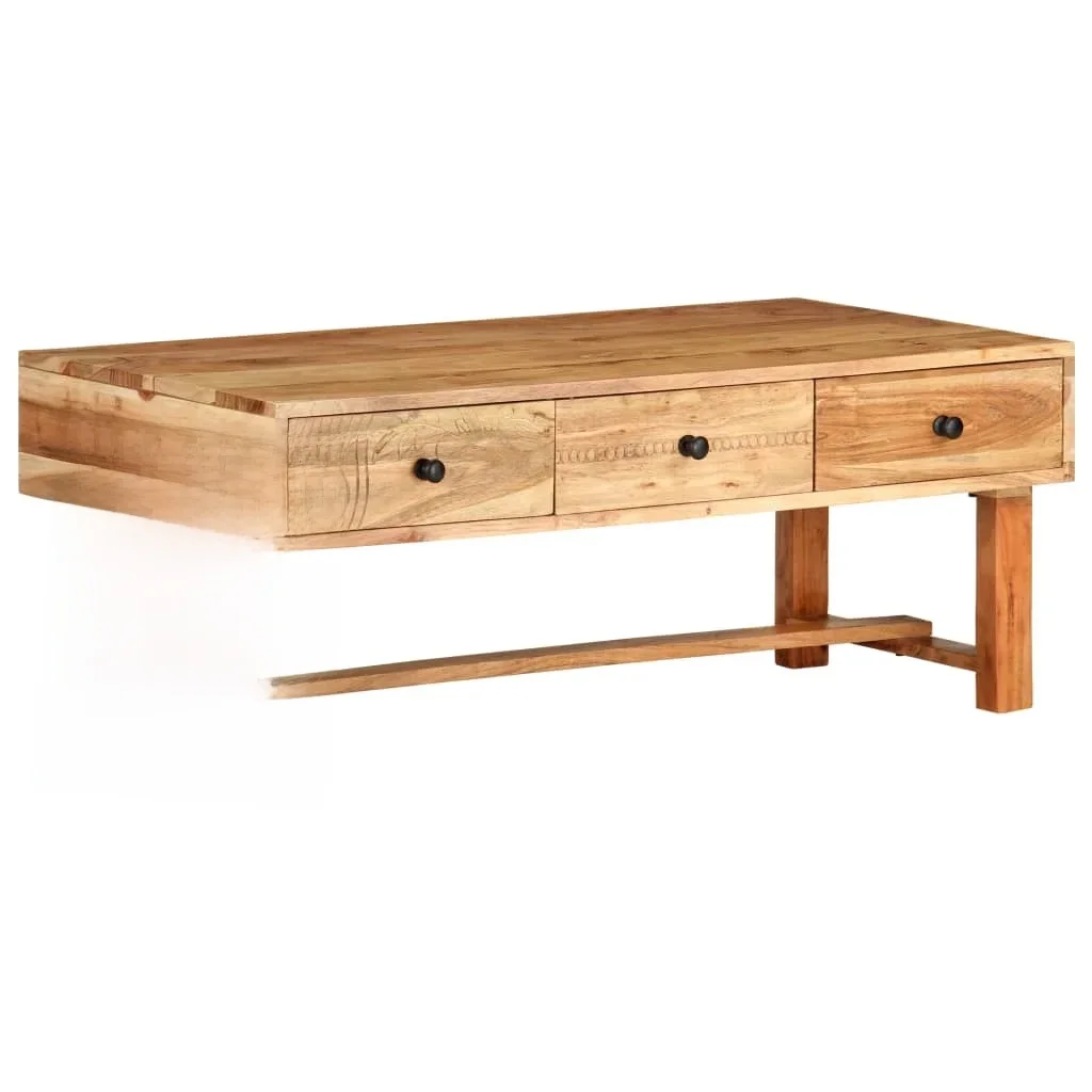 Low Table 100x50x40 cm solid acacia wood