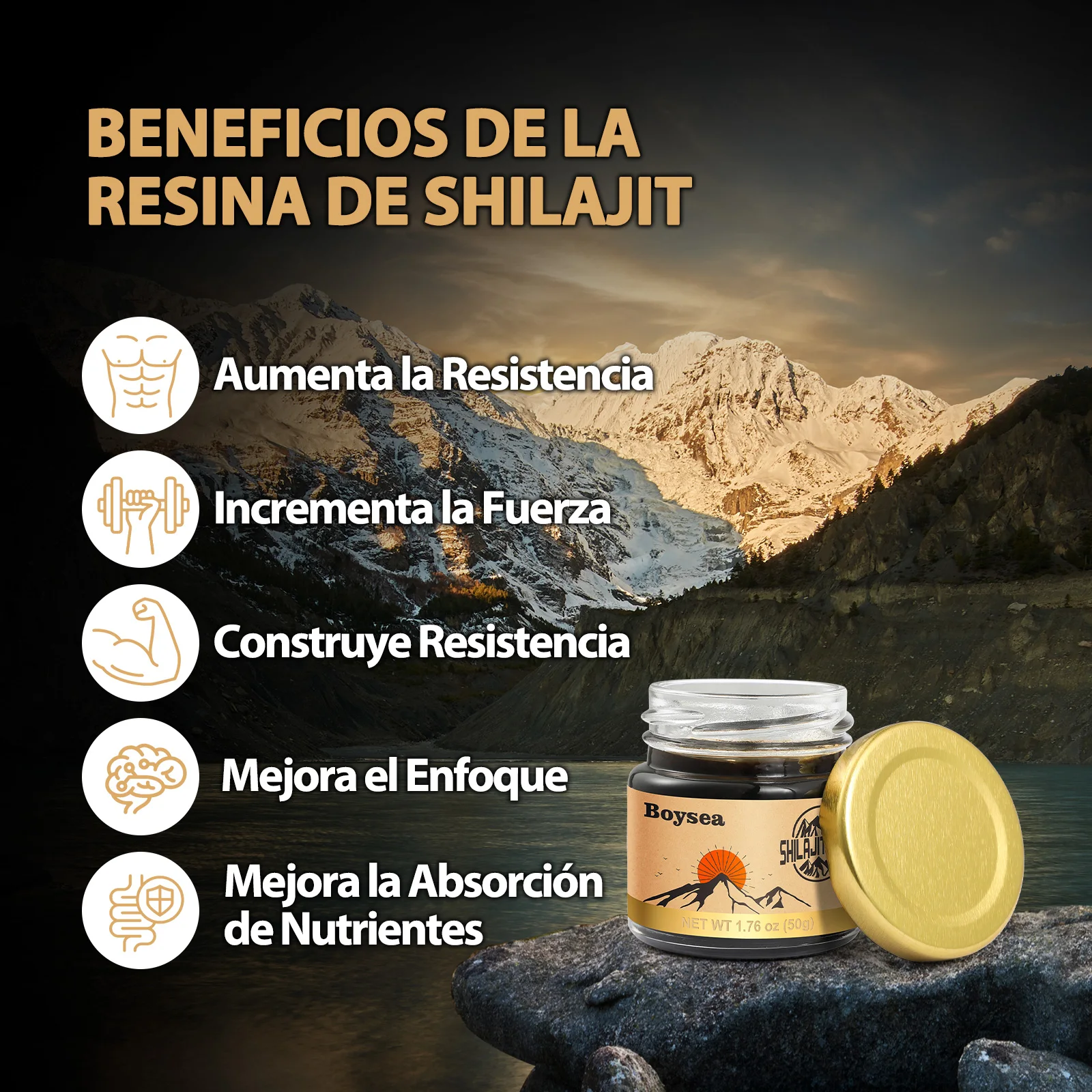 Windboss الراتنج النقي من الهيمالايا Shilajit |     600 مجم، 80+ حصص |     الطاقة والتركيز والحيوية الطبيعية والمعادن التي تتبعها وحمض اللوفيتش، عضوي 100%، خالي من السكر |     1.76 أوقية