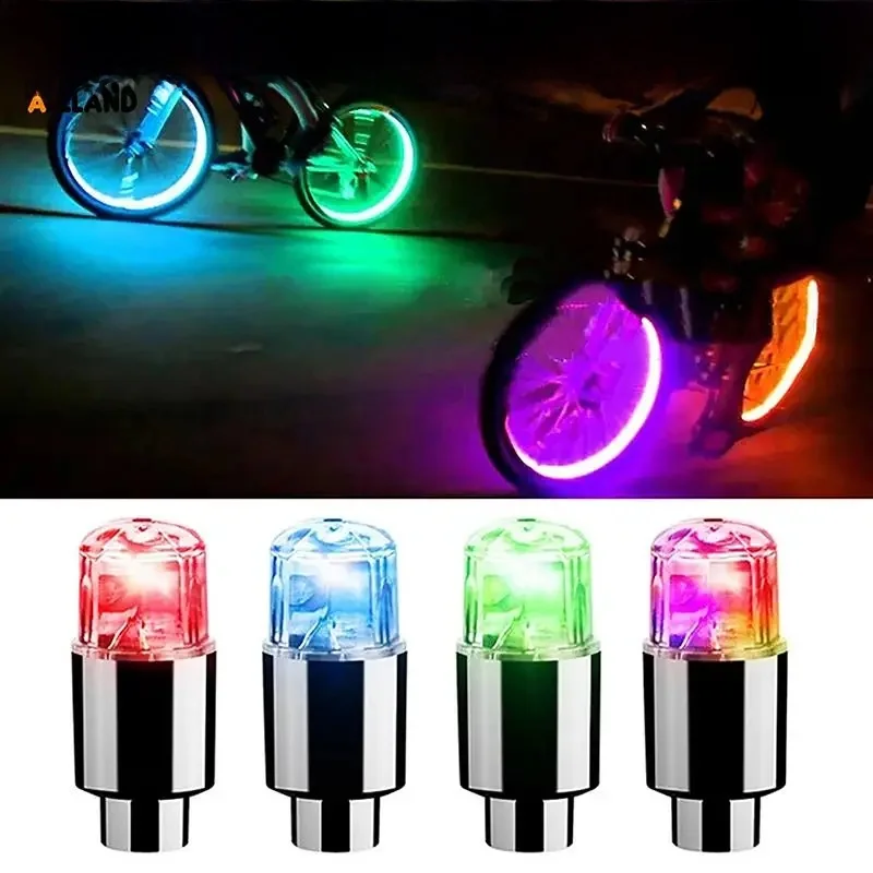 AliExpress JULYHOT Neon Bicycle Valve Lamp Car Motorcycle Color Cool LED Wheel Tire Light Bike Valve Caps Skull Gem Flash Hot Wheels Spoke Light