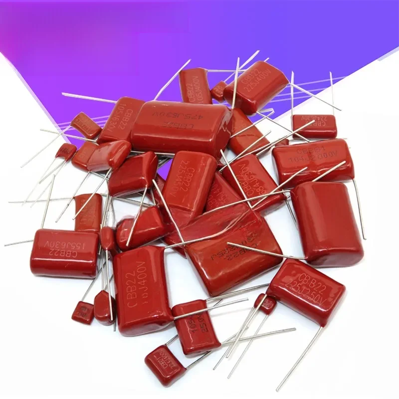 10PCS 63V 100V 250V 400V 450V 630V 2000V CBB Kondensator z folii polipropylenowej 101 103 104 105 125J 221 222 223 224 225 332 333 334 — zdjęcie 2