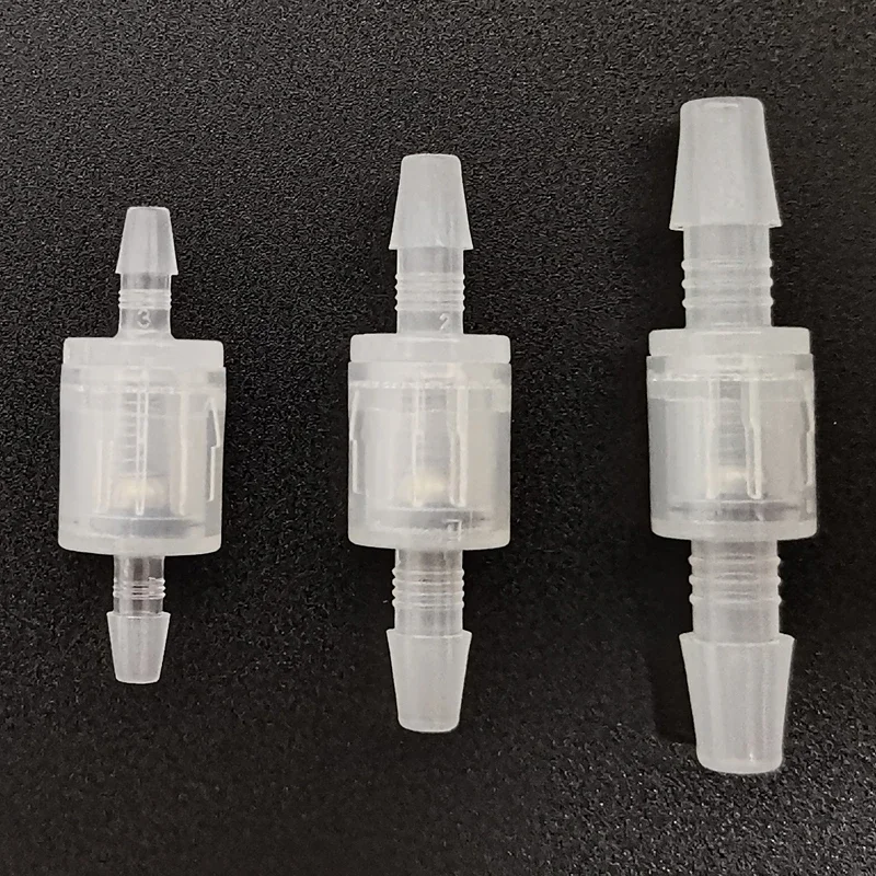 Clapet anti-retour en plastique PP, soupape à ressort à une voie pour air, eau, ozone, basse pression d'ouverture, 1/4, 3/16, 1, 8