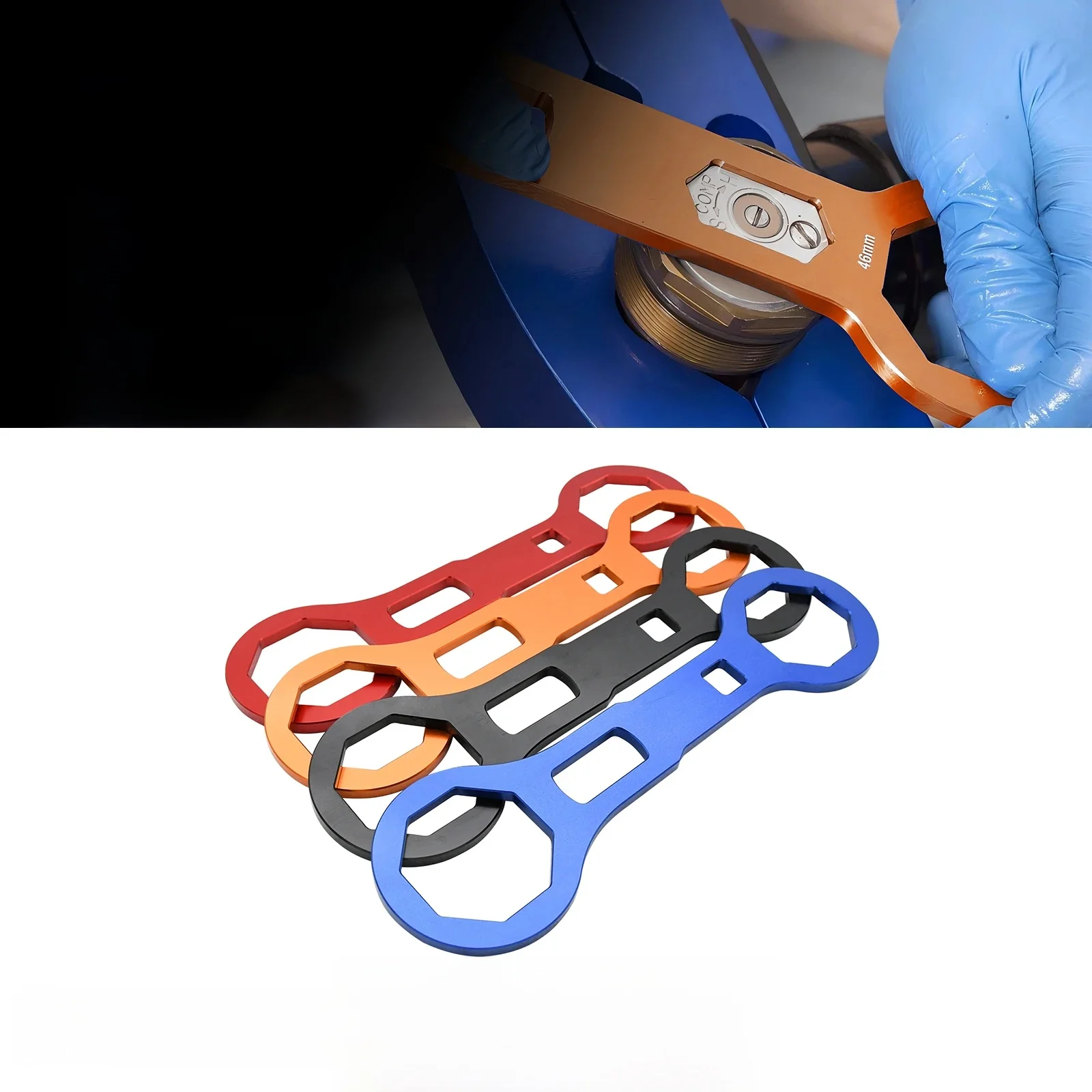 AliExpress NONE 46/50MM Motorcycle Fork Cap Wrench Dirt Bike Tool For Kawasaki Yamaha Honda Suzuki KTM EXC EXCF SX SXF XC XCF XCW 250 350 450