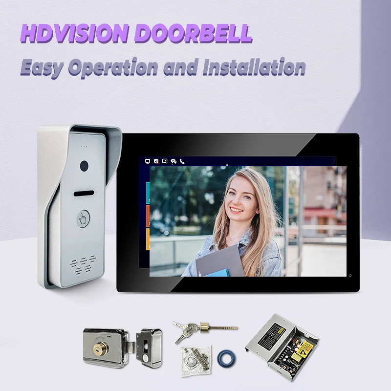 

Best Stable IP Video Doorbell Waterproof Night Vision Home Security 1080P Full HD Camera Digital Visual Intercom for Villa