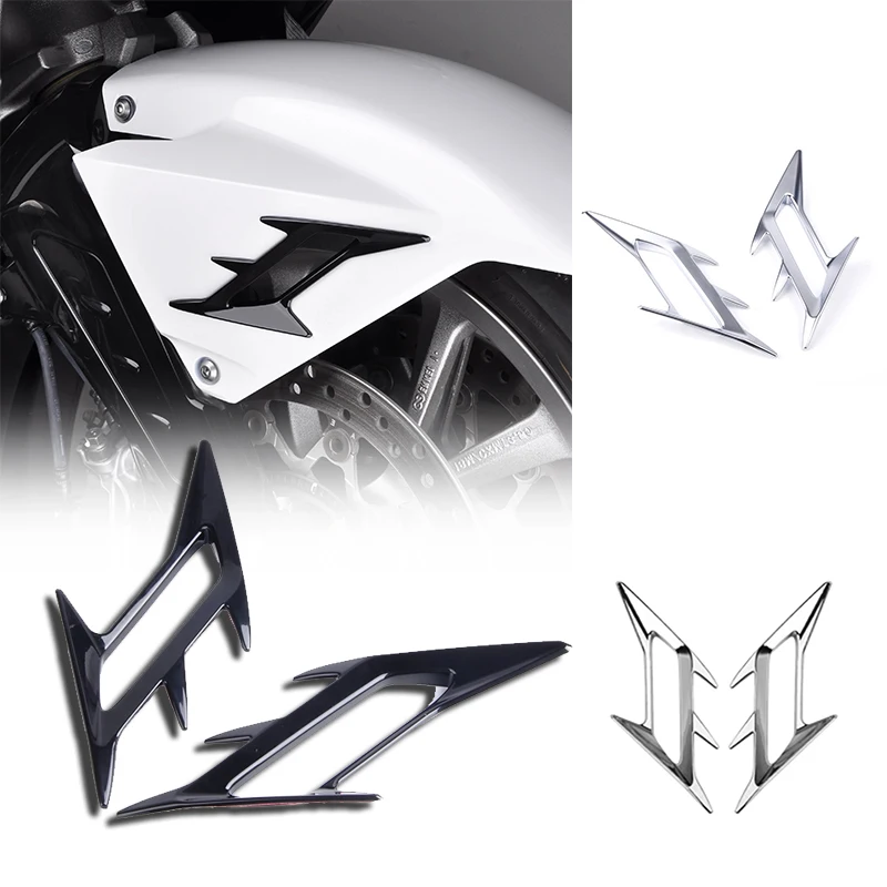 

Panical Motorcycle Accessories Front Fender Accent Decoration Trim For Honda Goldwing 1800 GL1800 F6B 2018-2023 Bright Black