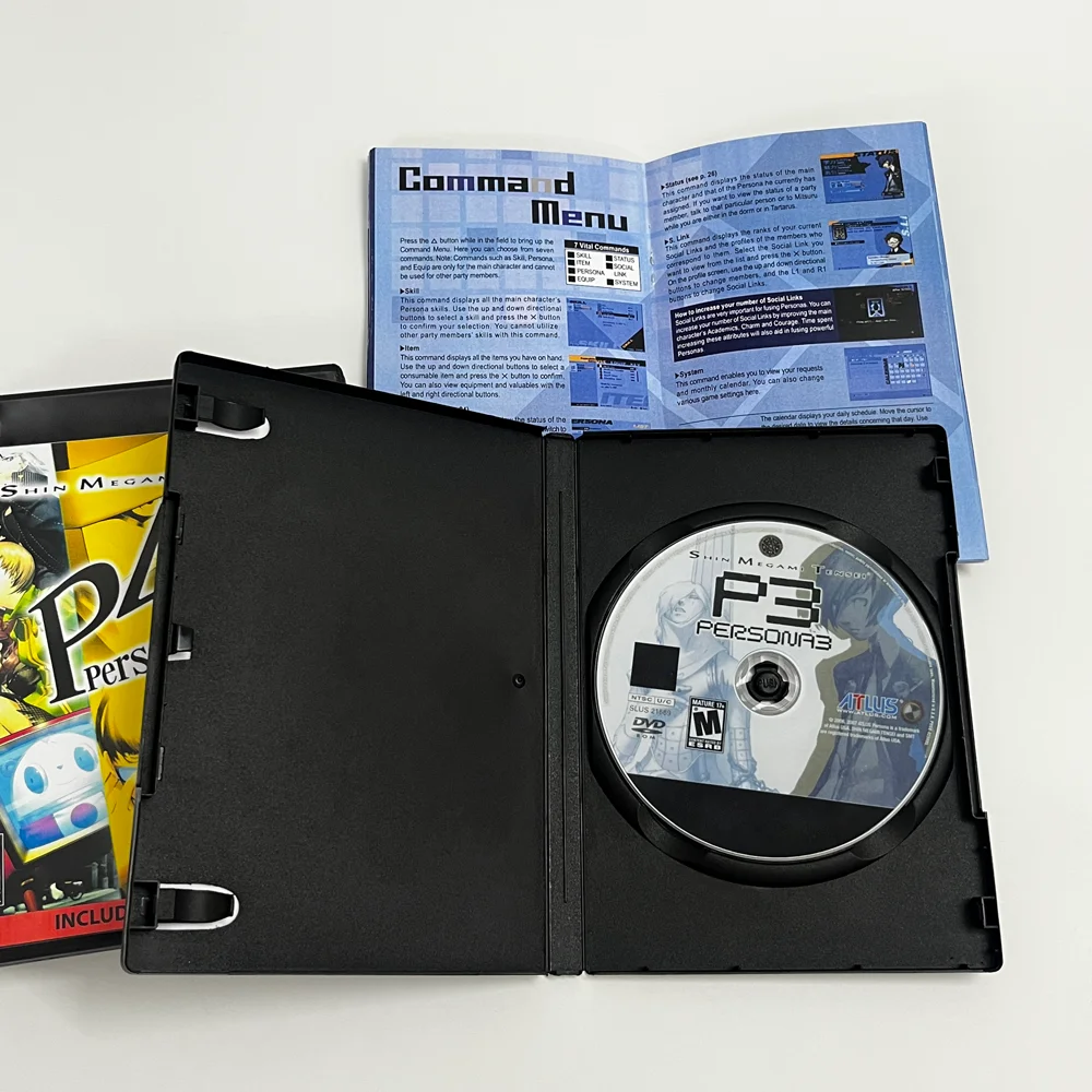 بيرسونا سلسلة NTSC U/C نسخة قرص نسخ لعبة فيديو ريترو تعمل لآلة PS المعدلة مع وظيفة القراءة المباشرة