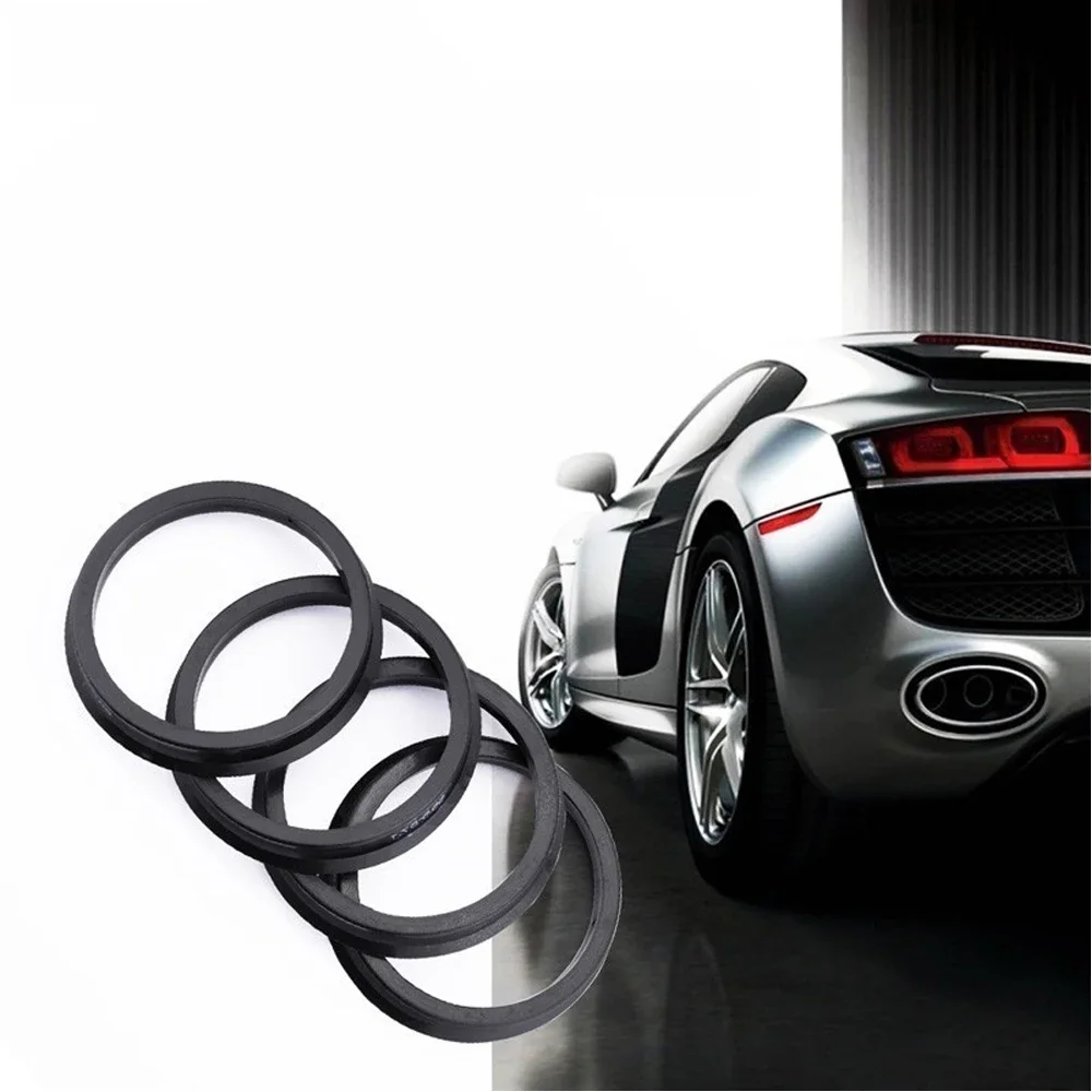 Moyeu de roue en plastique pour voiture automobile, anneaux centraux, alésage 73.1-57.1 66.6-57.1, 4 pièces/ensemble