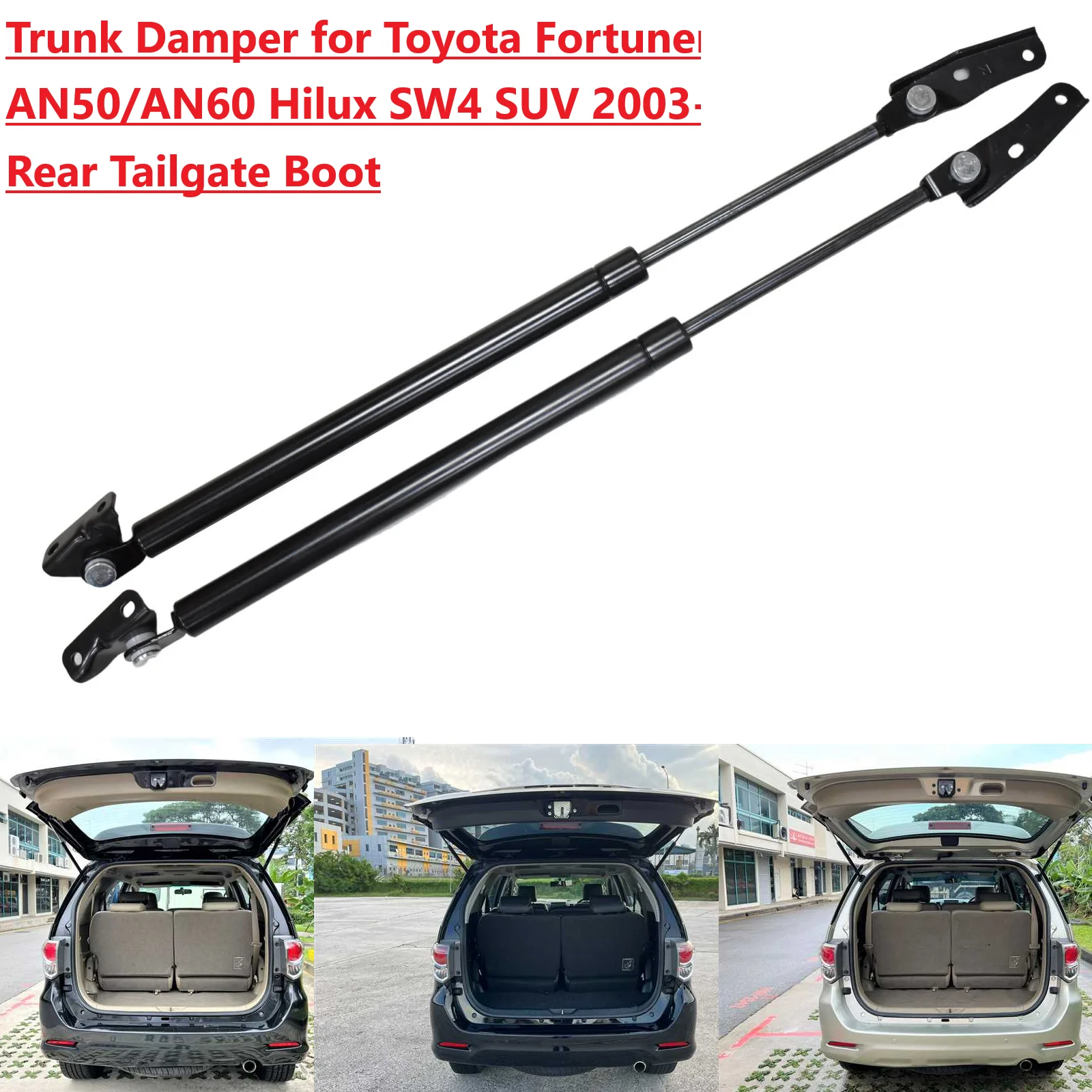 

2PCS Rear Tailgate Dampers For 2003-2014 Toyota AN60/AN50 Fortuner Toyota Hilux SW4 SUV Boot Gas Spring Struts Prop Lift Support