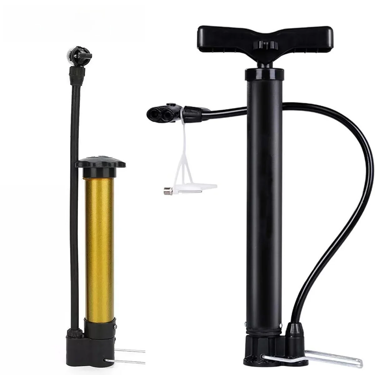 AliExpress pinmoap Bicycle Air Pump T-Shaped Handle Comfortable Grip Portable Mini Bicycle Pump Tire Inflator Mountain Road Bicycle Inflator 1PC