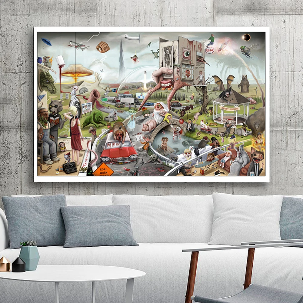 Stephen King Classic Anime Poster and Print KING COUNTRY Canvas Painting Modern Child Wall Picture for Living Room Home Decor