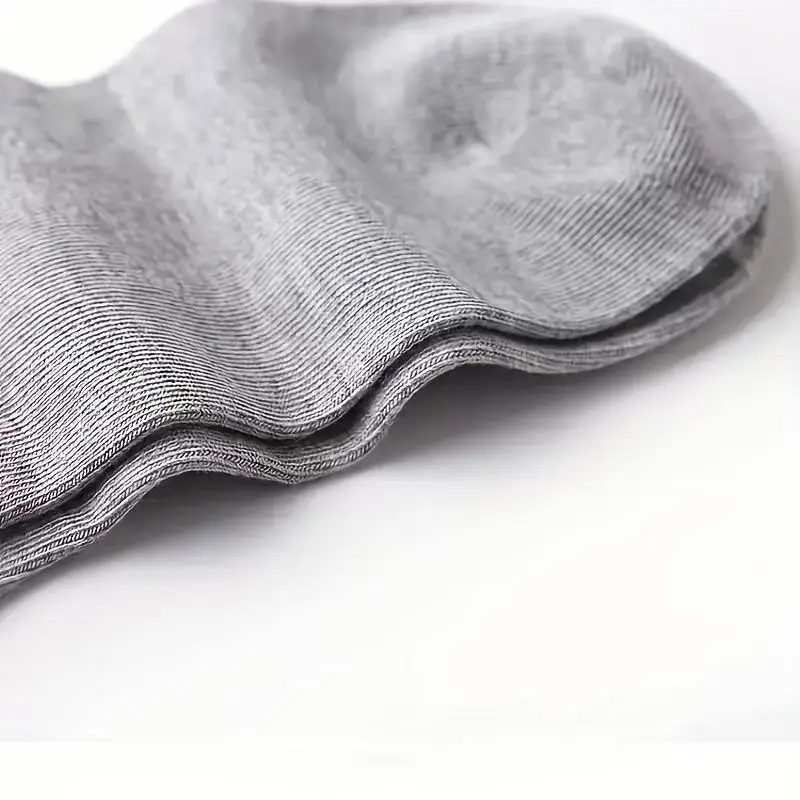 20 paires de chaussettes de sport classiques noires, blanches et grises de couleur unie, douces et respirantes, un incontournable pour un usage quotidien décontracté