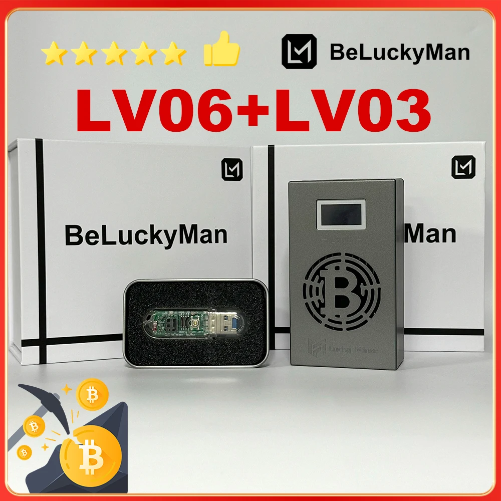 

LV06 and LV03 lucky miner btc solo miner BTC BCH BSV DGB WIFI 504GH/S lottery miner btc miner machine