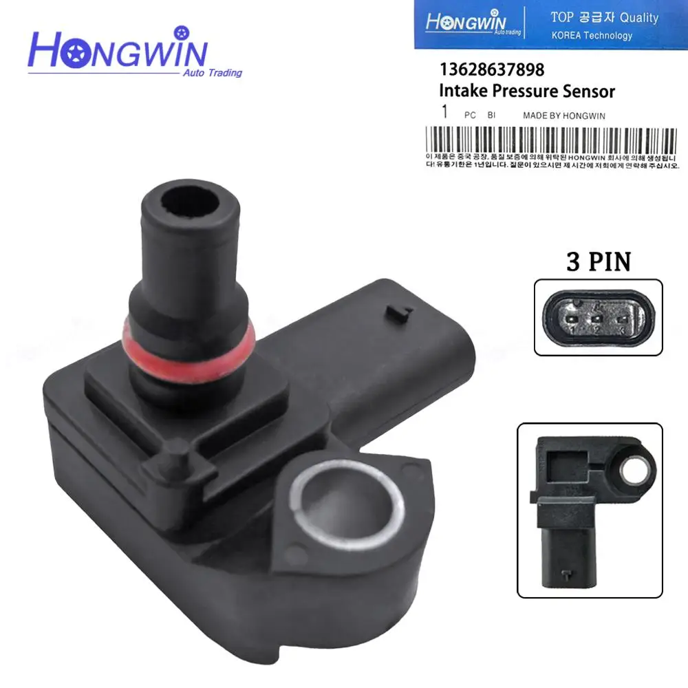 Manifold Absolute Pressure Sensor for BMW Mini Clubman Countryman X1 X2 F54 F55 F56 8637898 13628637898