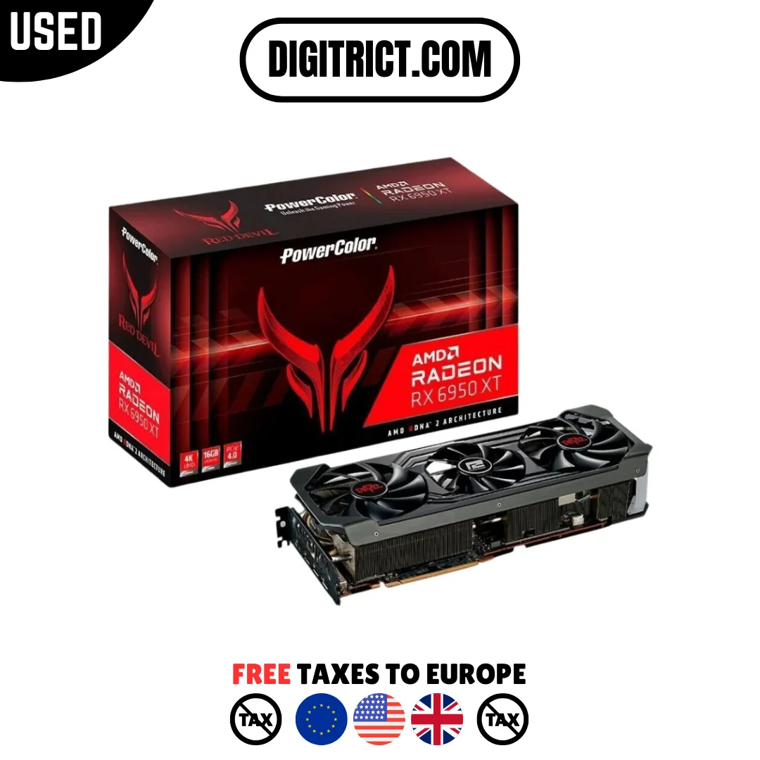 Elhasznált powercolor Bronzszínű Ördög AMD ATI Radeon RX 6950 XT 16gb GDDR6 Grafika rty