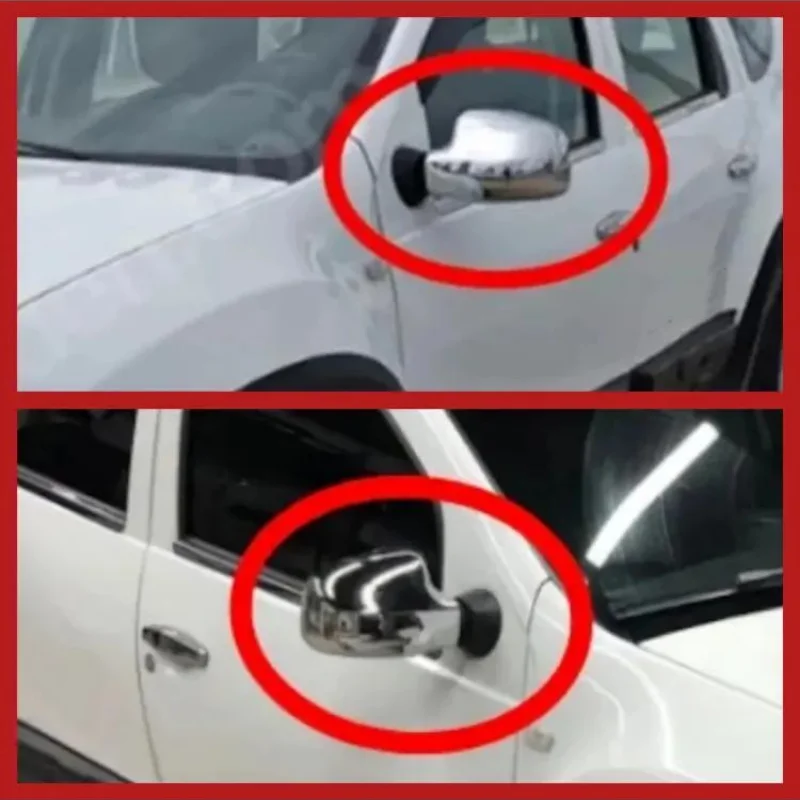 For Dacia Duster 2009-2012 Mirror Cover ABS Chrome Stainless Chrome High Quality Fully Compatible Rear View Cover Durable