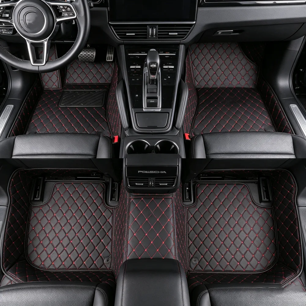 Tapis de sol sur mesure pour Volkswagen Touran 5T 1.5L 2015-2026 5 places, toutes saisons, antidérapants, imperméables, résistants à l'usure, ensemble complet de tapis de sol pour l'intérieur de la voiture