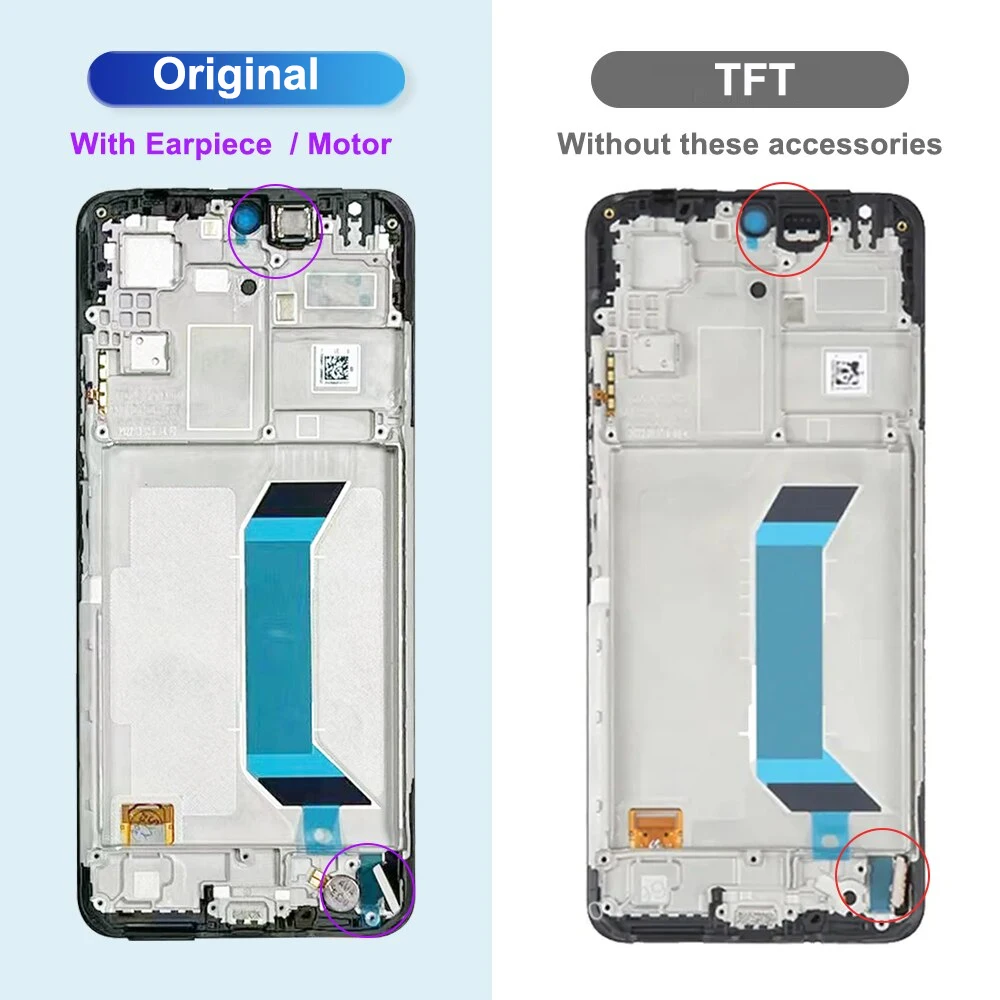 6.67" For Xiaomi Redmi Note 12 5G LCD Display Touch Digitizer Assembly For Redmi Note 12 22111317I, 22111317G Screen Replacement image 5