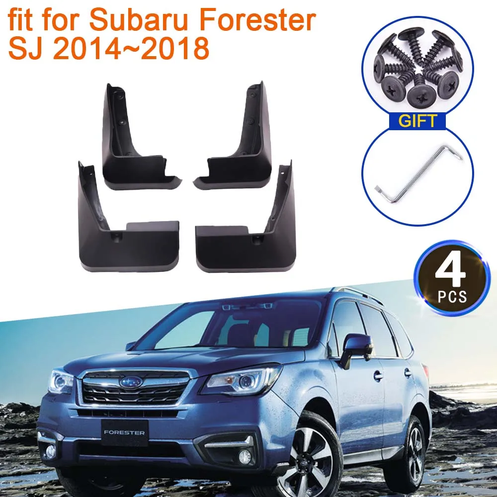 4x for Subaru Forester SJ 2014 2015 2016 2017 2018 MudFlap Mudguards Splash Guards Fender Flare Front Rear Wheel Car Accessories