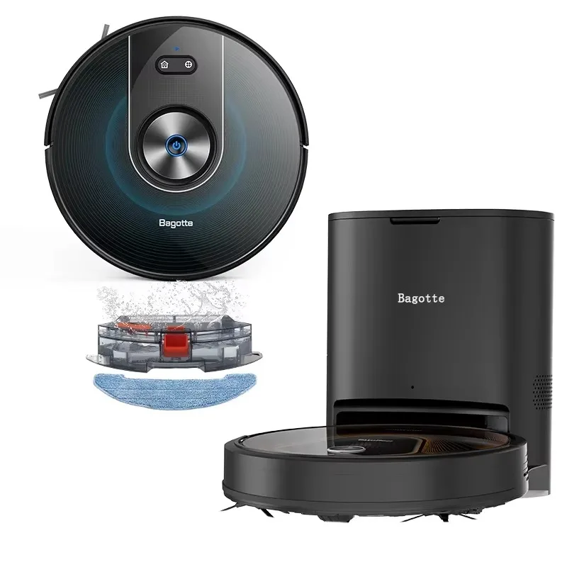 Smart Home Appliances Floor Cleaning Aspiradora Robot - Mop Suction Electric Robot Vacuum Cleaner With Self-Emptying Dustbin