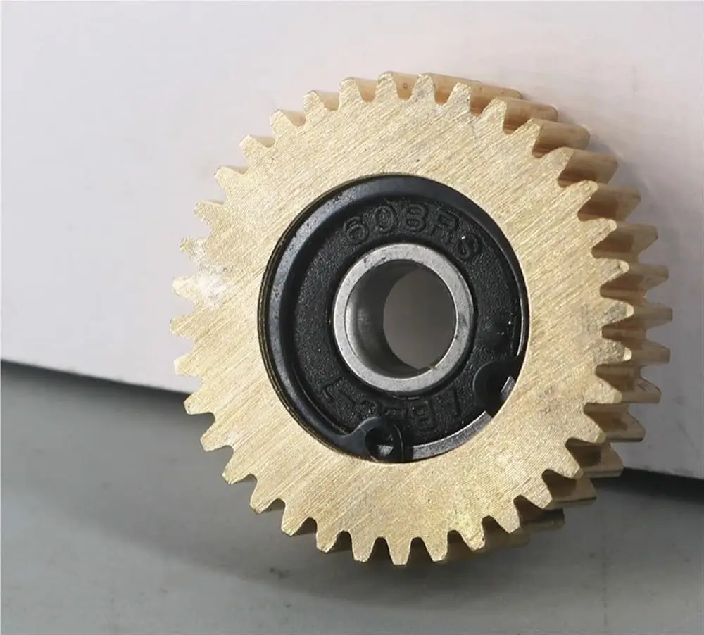 Motor de cubo de rueda de bicicleta eléctrica, engranajes planetarios de cobre con rodamiento para Motor Bafang, piezas de engranajes de bicicleta de vehículo eléctrico, 38x11mm, 36T