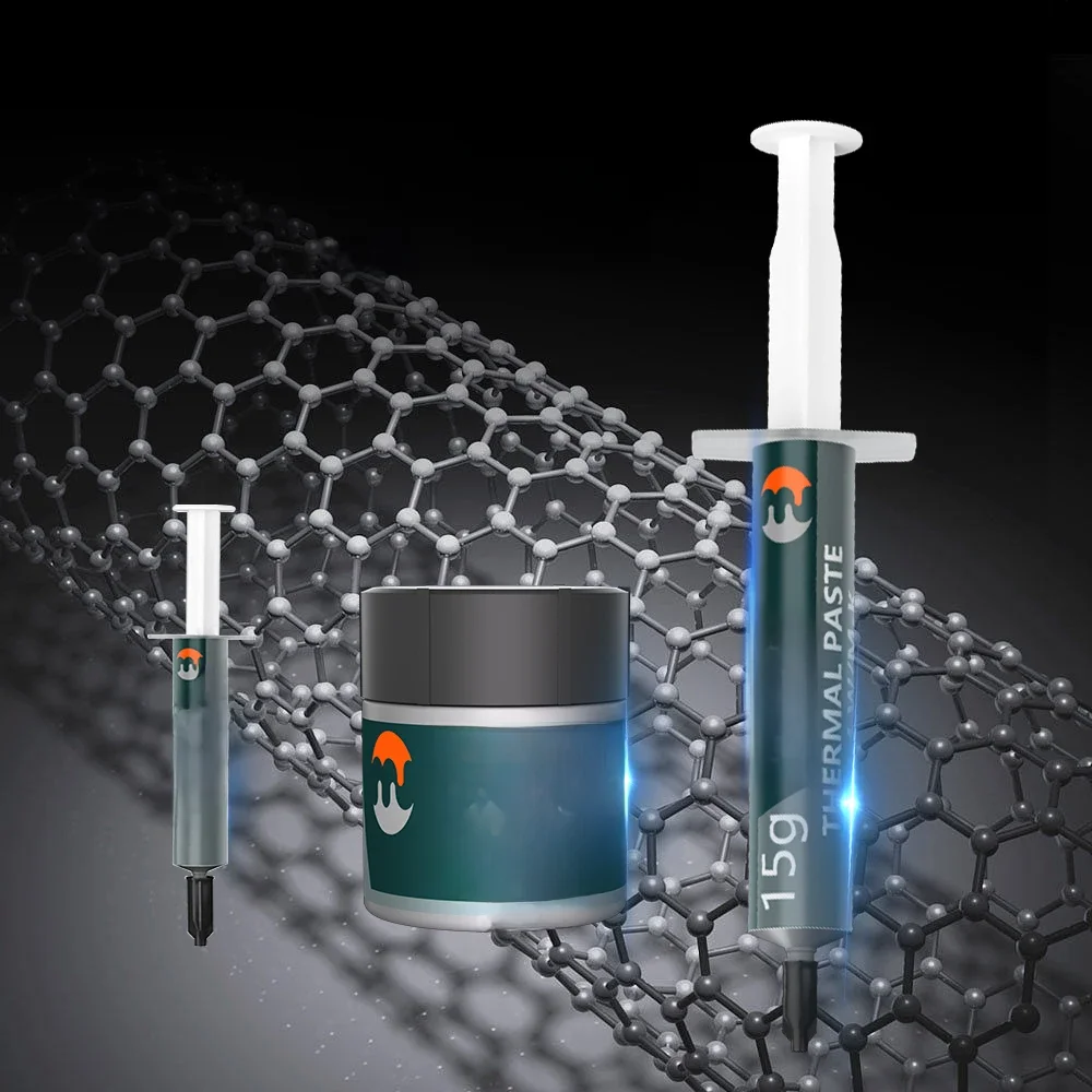 MJ pâte thermique Performance pâte de graisse conductrice thermique 12.4 W/MK 1/4/8/15/30g pour jeu PC PS5 CPU GPU refroidissement