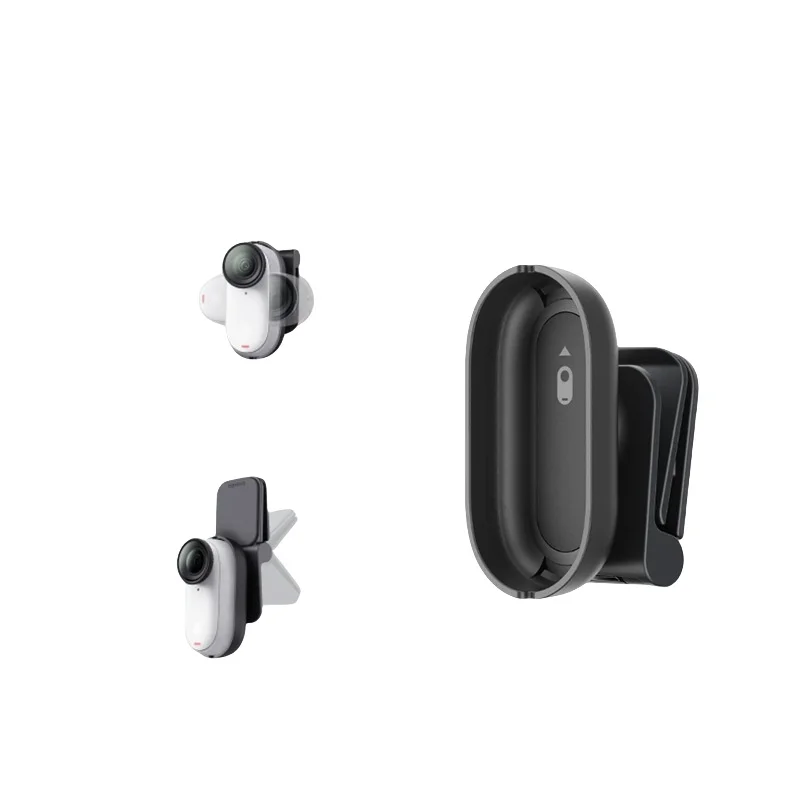 Insta360 GO 3 / GO 3S Magnetic Pivot Stand | 360° Rotation Clip Mount | Lightweight Flexible Holder