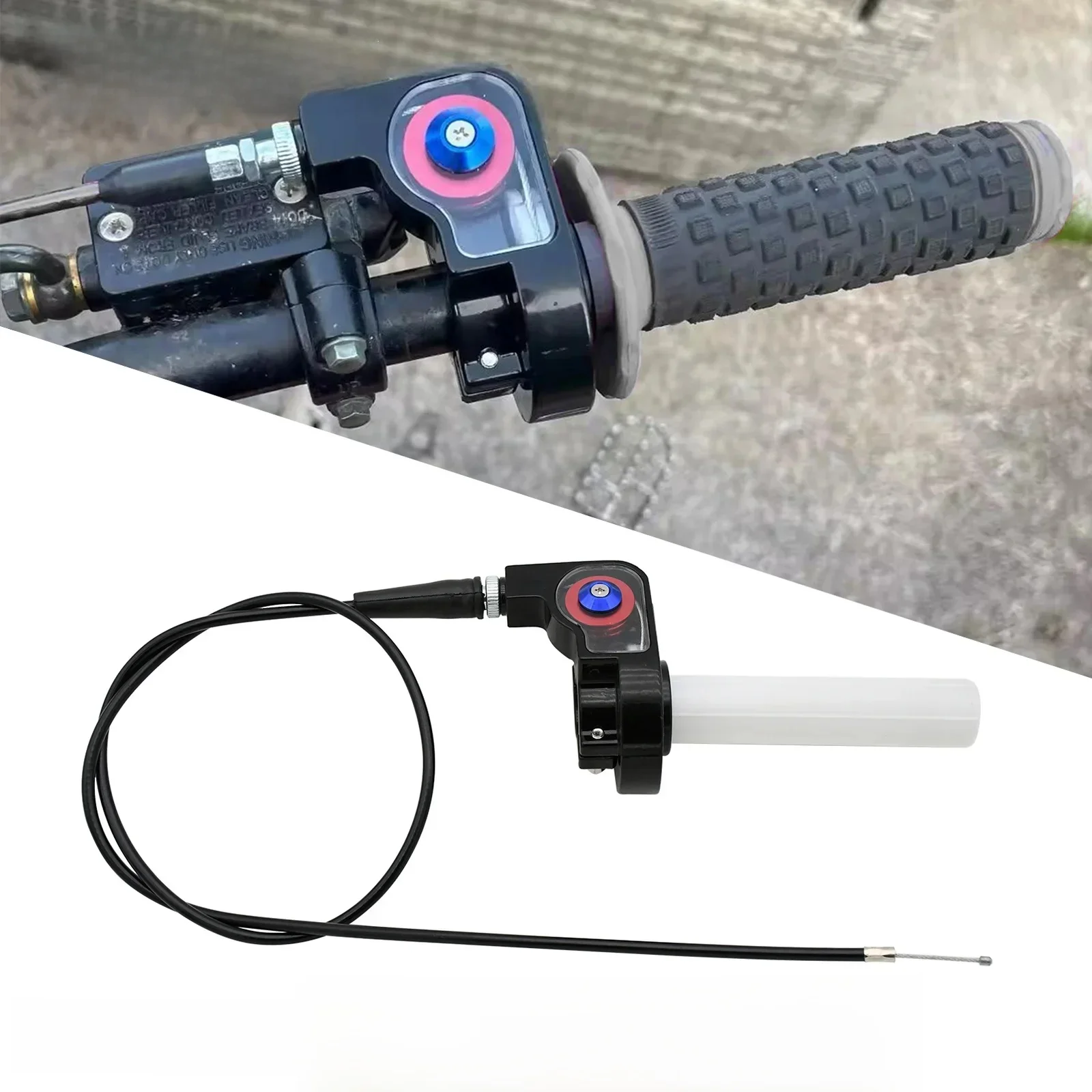AliExpress Motorcycle ATV Dirt Bike Handle Grip Quick Turn Throttle 980mm 1080mm Throttle Cable For Honda Yamaha Kawasaki KTM Suzuki Parts