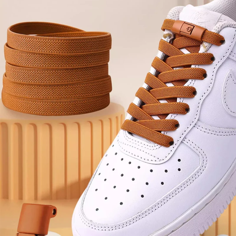 

Эластичные шнурки без завязок, спортивные шнурки, легкие тканые однотонные, регулируемые и удобные, с 2 шнурками + 2 пряжками.