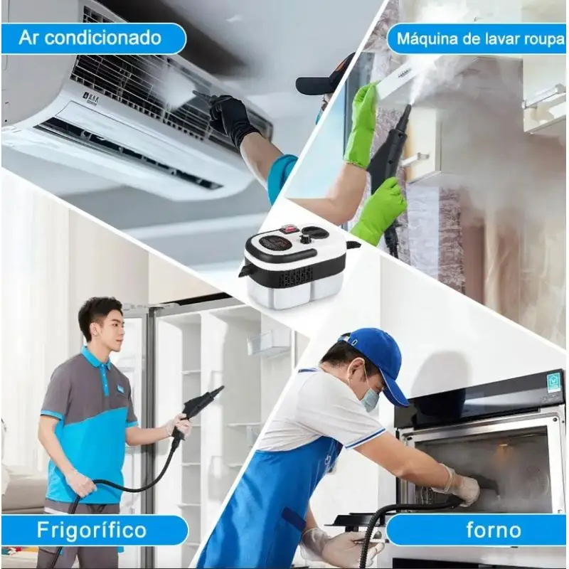 Ручной пароочиститель 2500 Вт, высокотемпературная пароочистка для кондиционера, кухонная стерилизация, дезинфектор, вилка европейского стандарта